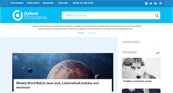 Desktop Screenshot of blog.oxforddictionaries.com